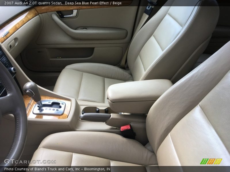 Deep Sea Blue Pearl Effect / Beige 2007 Audi A4 2.0T quattro Sedan