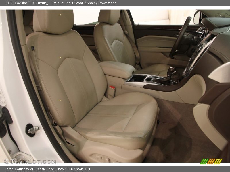Platinum Ice Tricoat / Shale/Brownstone 2012 Cadillac SRX Luxury