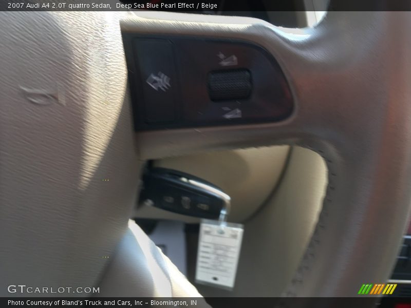 Deep Sea Blue Pearl Effect / Beige 2007 Audi A4 2.0T quattro Sedan