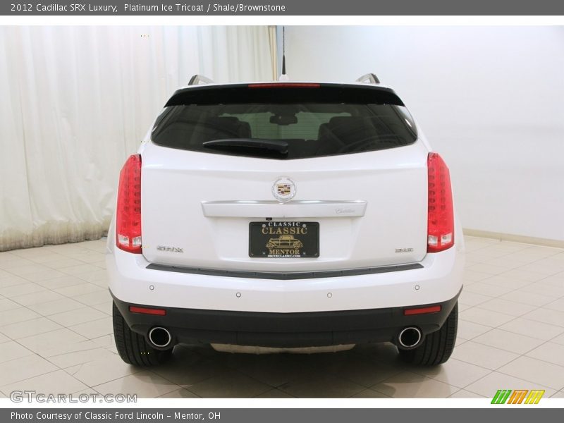 Platinum Ice Tricoat / Shale/Brownstone 2012 Cadillac SRX Luxury