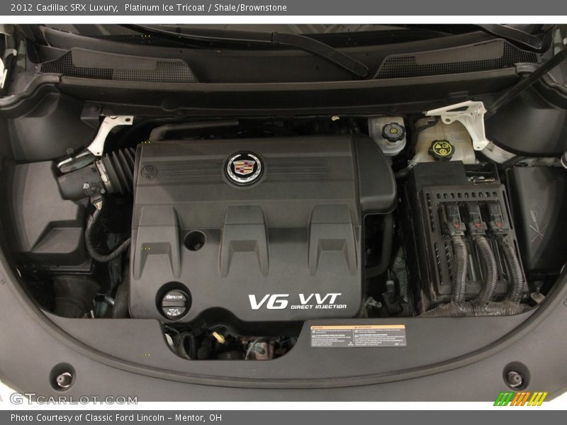 Platinum Ice Tricoat / Shale/Brownstone 2012 Cadillac SRX Luxury