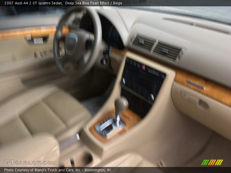 Deep Sea Blue Pearl Effect / Beige 2007 Audi A4 2.0T quattro Sedan