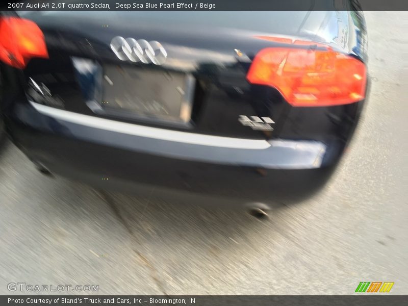 Deep Sea Blue Pearl Effect / Beige 2007 Audi A4 2.0T quattro Sedan