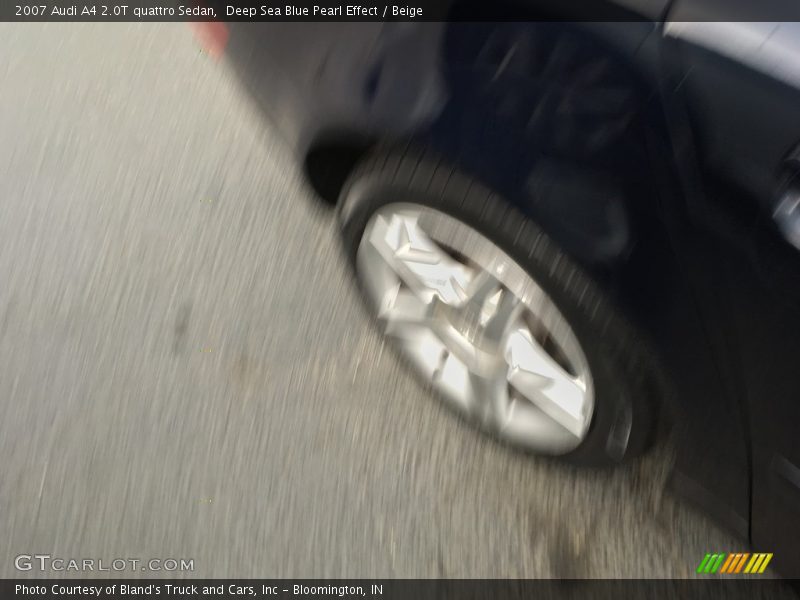 Deep Sea Blue Pearl Effect / Beige 2007 Audi A4 2.0T quattro Sedan