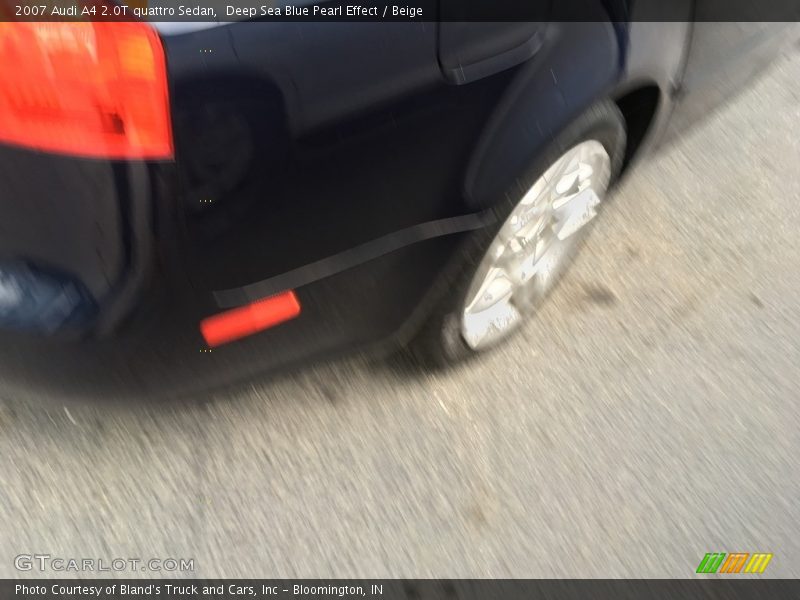 Deep Sea Blue Pearl Effect / Beige 2007 Audi A4 2.0T quattro Sedan