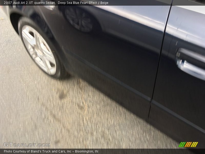 Deep Sea Blue Pearl Effect / Beige 2007 Audi A4 2.0T quattro Sedan