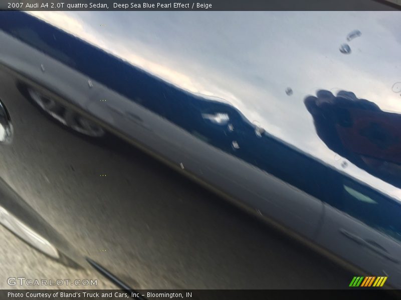 Deep Sea Blue Pearl Effect / Beige 2007 Audi A4 2.0T quattro Sedan