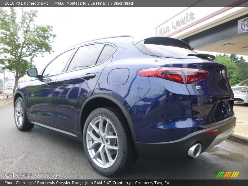 Montecarlo Blue Metallic / Black/Black 2018 Alfa Romeo Stelvio Ti AWD