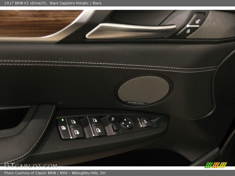 Black Sapphire Metallic / Black 2017 BMW X3 xDrive35i