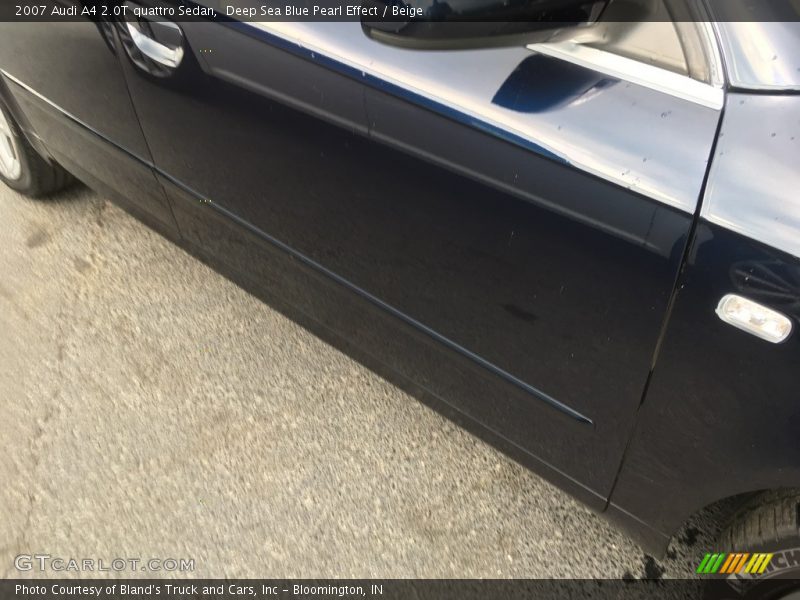 Deep Sea Blue Pearl Effect / Beige 2007 Audi A4 2.0T quattro Sedan