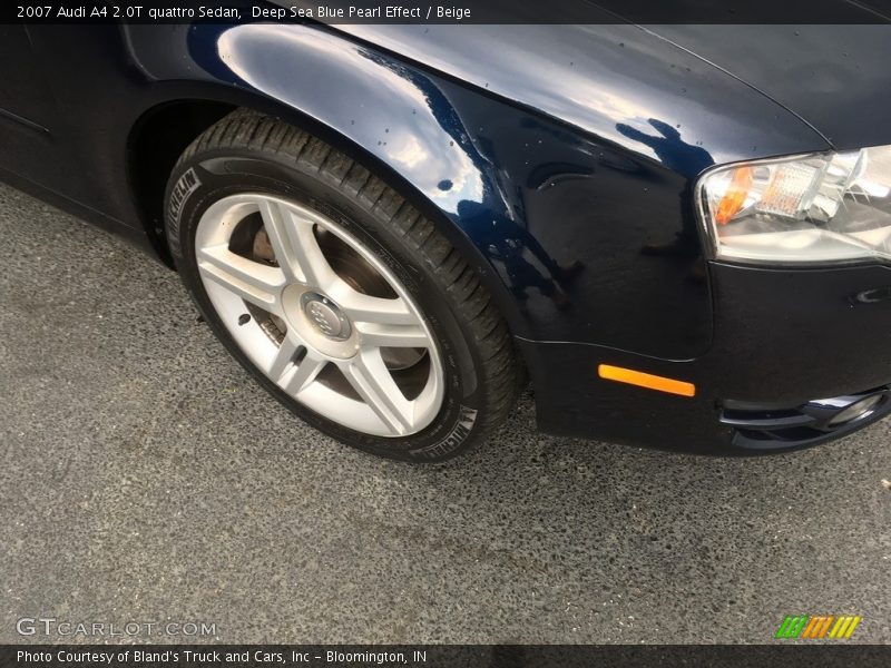 Deep Sea Blue Pearl Effect / Beige 2007 Audi A4 2.0T quattro Sedan