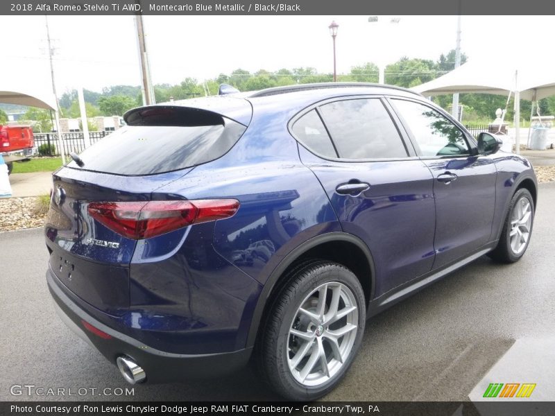 Montecarlo Blue Metallic / Black/Black 2018 Alfa Romeo Stelvio Ti AWD