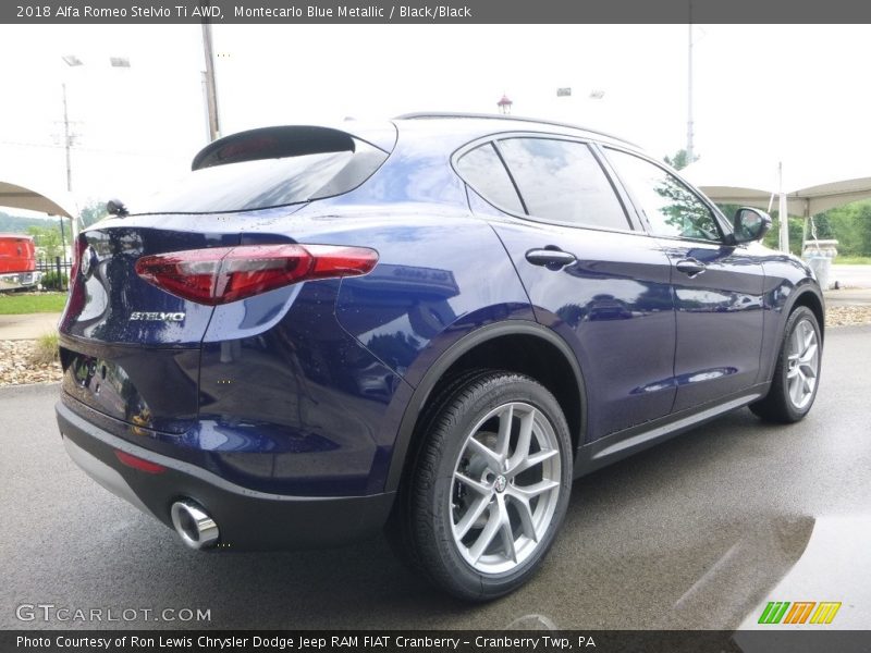 Montecarlo Blue Metallic / Black/Black 2018 Alfa Romeo Stelvio Ti AWD