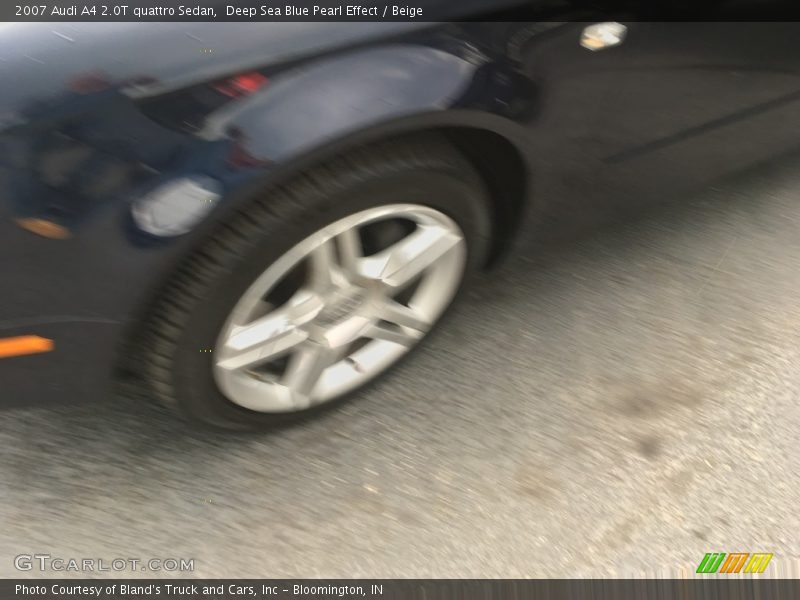Deep Sea Blue Pearl Effect / Beige 2007 Audi A4 2.0T quattro Sedan