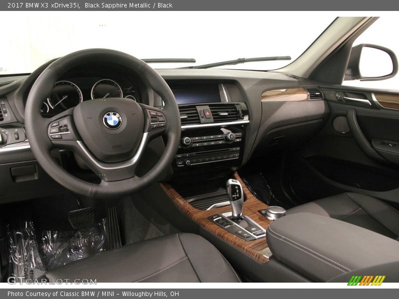 Black Sapphire Metallic / Black 2017 BMW X3 xDrive35i
