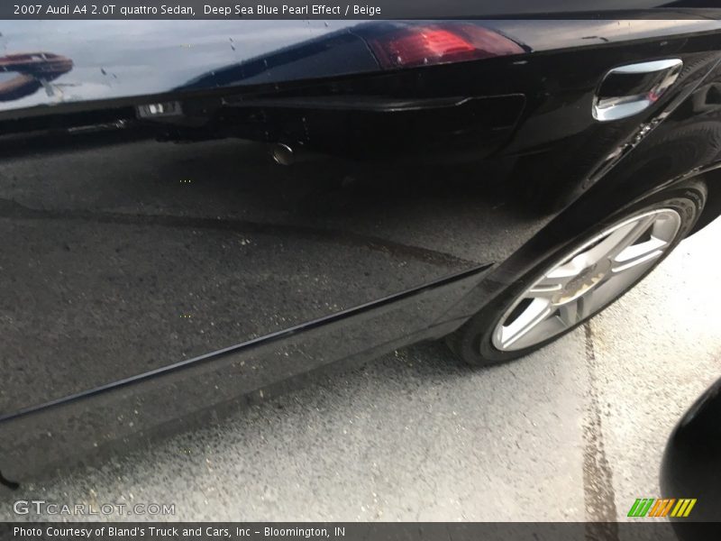 Deep Sea Blue Pearl Effect / Beige 2007 Audi A4 2.0T quattro Sedan