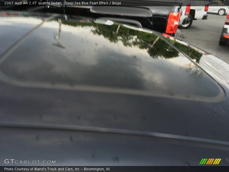 Deep Sea Blue Pearl Effect / Beige 2007 Audi A4 2.0T quattro Sedan