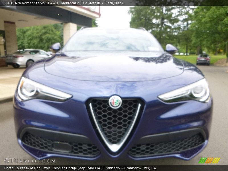 Montecarlo Blue Metallic / Black/Black 2018 Alfa Romeo Stelvio Ti AWD