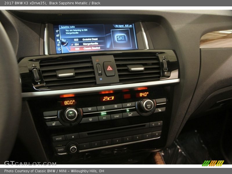 Black Sapphire Metallic / Black 2017 BMW X3 xDrive35i