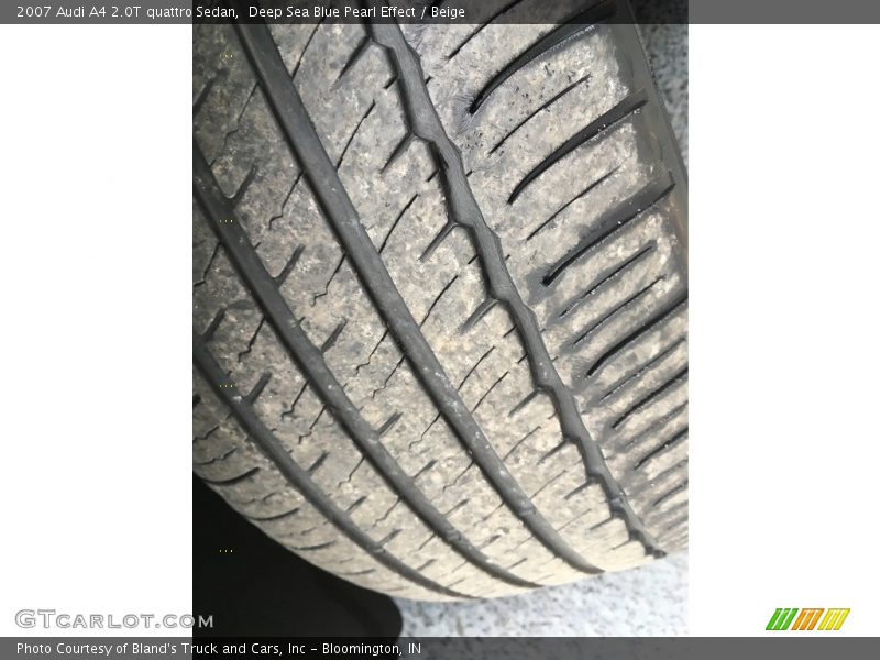 Deep Sea Blue Pearl Effect / Beige 2007 Audi A4 2.0T quattro Sedan