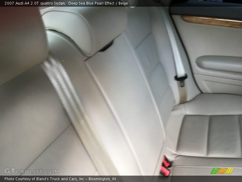 Deep Sea Blue Pearl Effect / Beige 2007 Audi A4 2.0T quattro Sedan