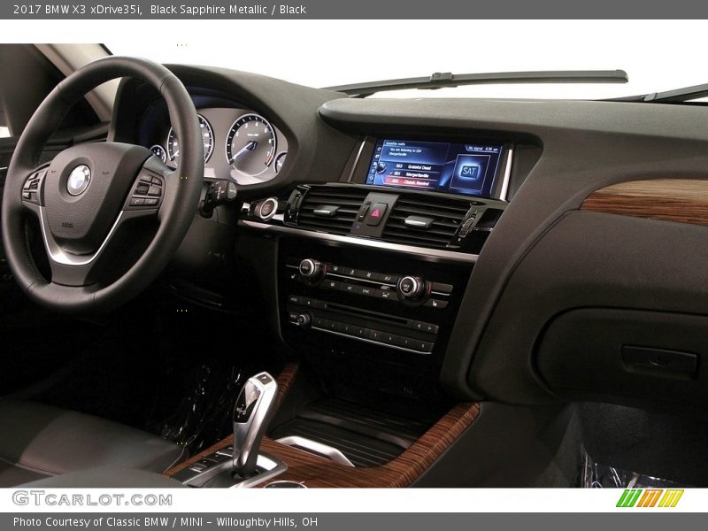 Black Sapphire Metallic / Black 2017 BMW X3 xDrive35i