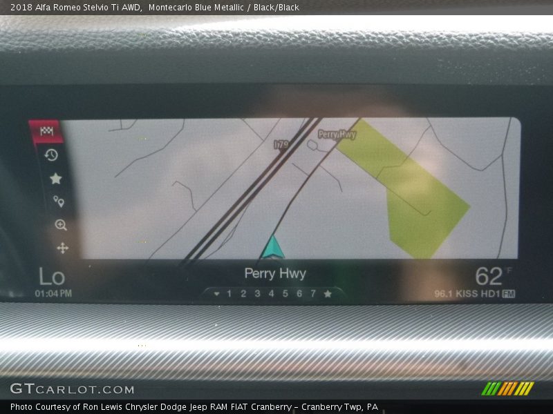 Montecarlo Blue Metallic / Black/Black 2018 Alfa Romeo Stelvio Ti AWD