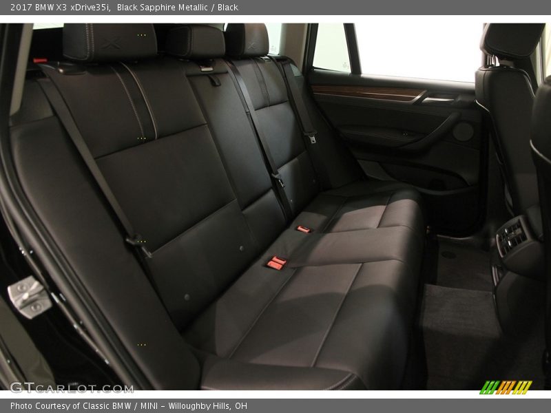 Black Sapphire Metallic / Black 2017 BMW X3 xDrive35i