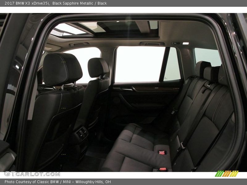 Black Sapphire Metallic / Black 2017 BMW X3 xDrive35i