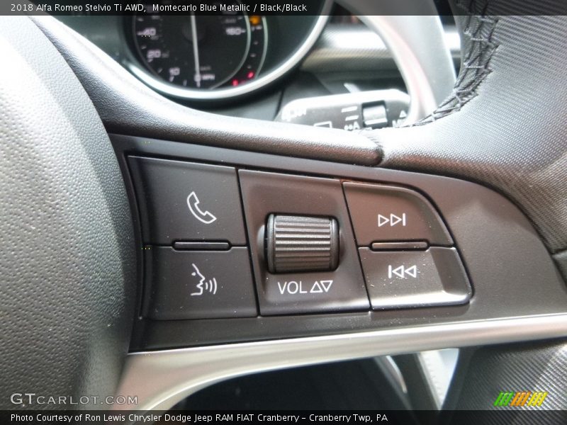 Montecarlo Blue Metallic / Black/Black 2018 Alfa Romeo Stelvio Ti AWD