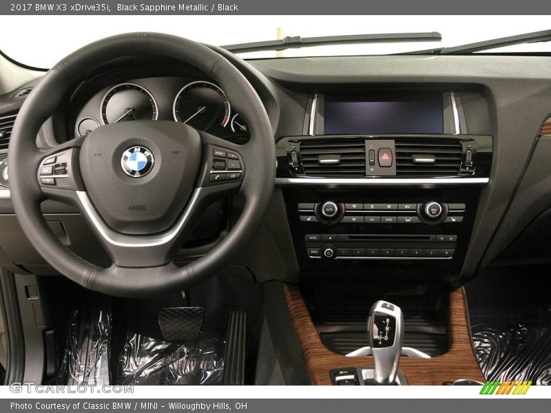 Black Sapphire Metallic / Black 2017 BMW X3 xDrive35i