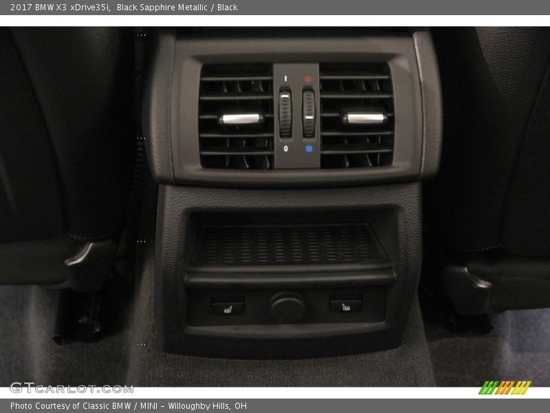 Black Sapphire Metallic / Black 2017 BMW X3 xDrive35i