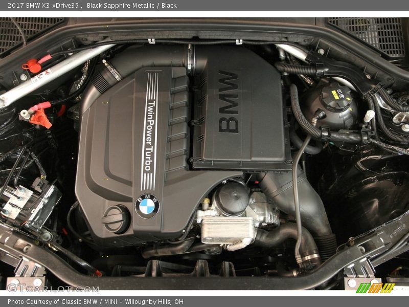 Black Sapphire Metallic / Black 2017 BMW X3 xDrive35i