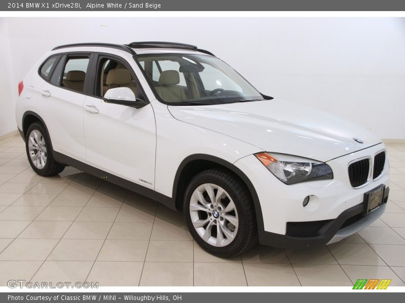 Alpine White / Sand Beige 2014 BMW X1 xDrive28i