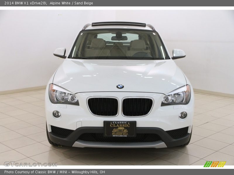 Alpine White / Sand Beige 2014 BMW X1 xDrive28i