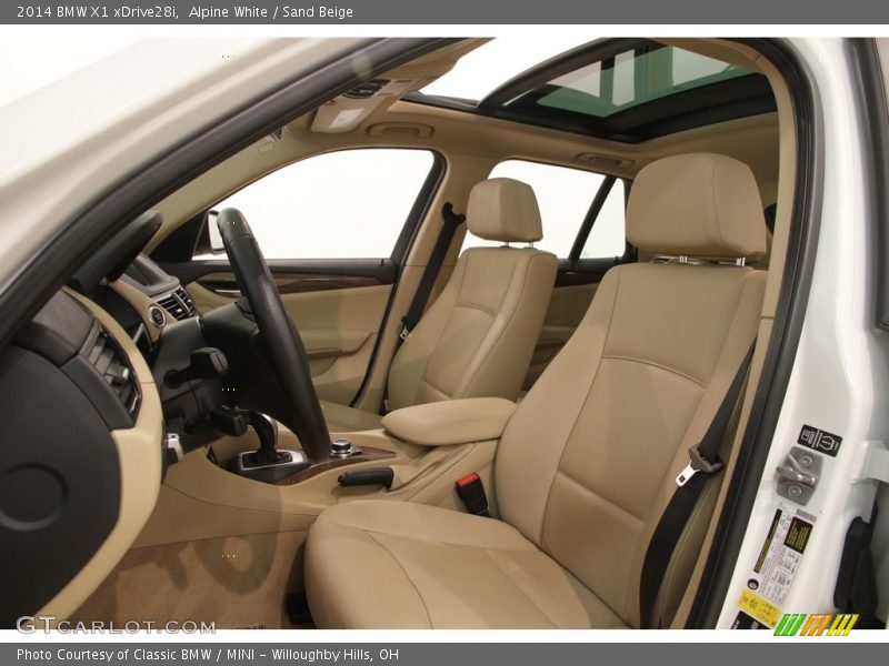 Alpine White / Sand Beige 2014 BMW X1 xDrive28i