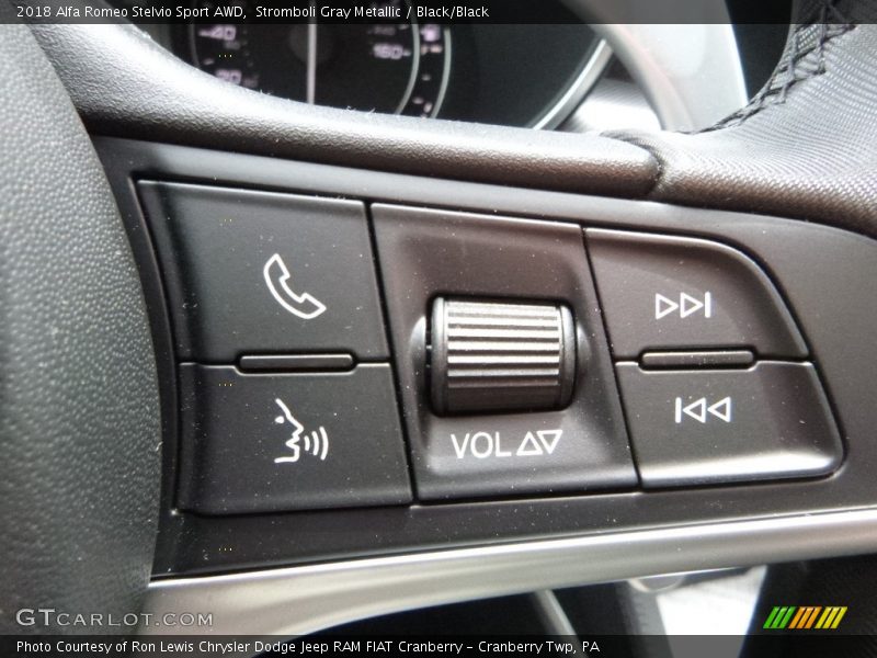 Controls of 2018 Stelvio Sport AWD