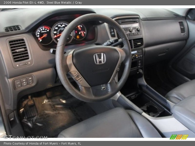 Steel Blue Metallic / Gray 2006 Honda Pilot EX-L 4WD