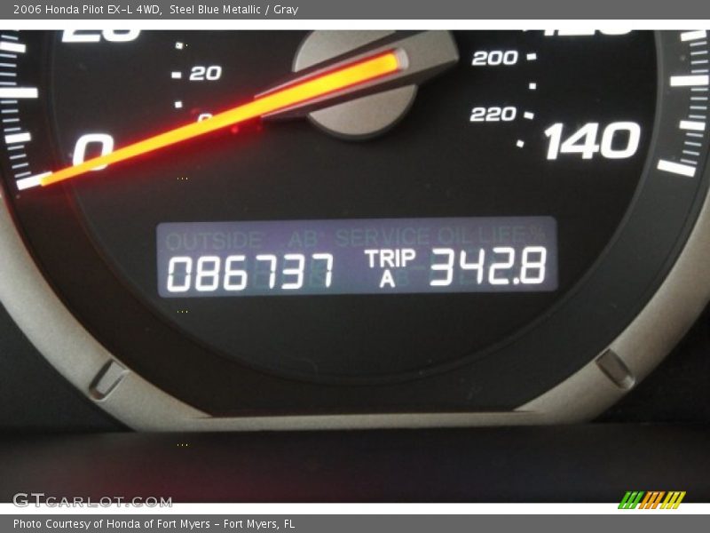 Steel Blue Metallic / Gray 2006 Honda Pilot EX-L 4WD