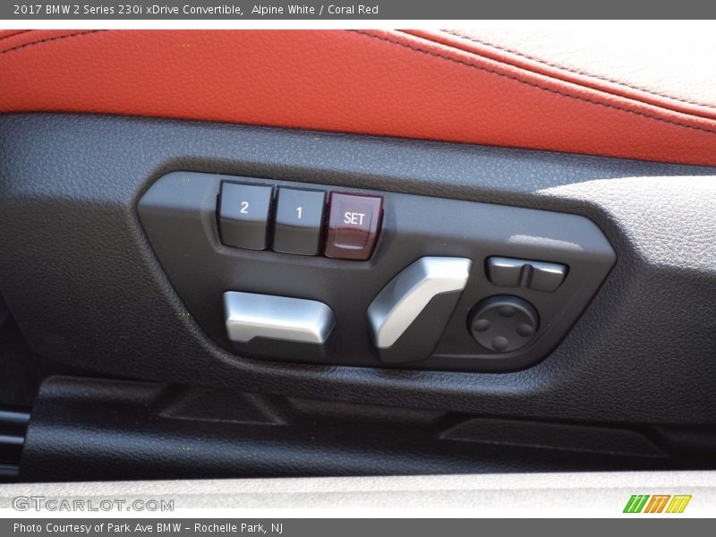 Alpine White / Coral Red 2017 BMW 2 Series 230i xDrive Convertible