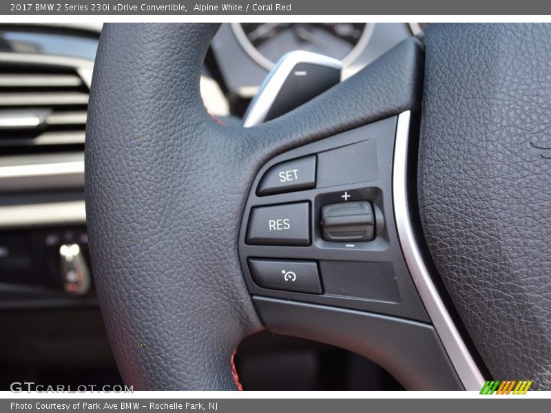 Alpine White / Coral Red 2017 BMW 2 Series 230i xDrive Convertible