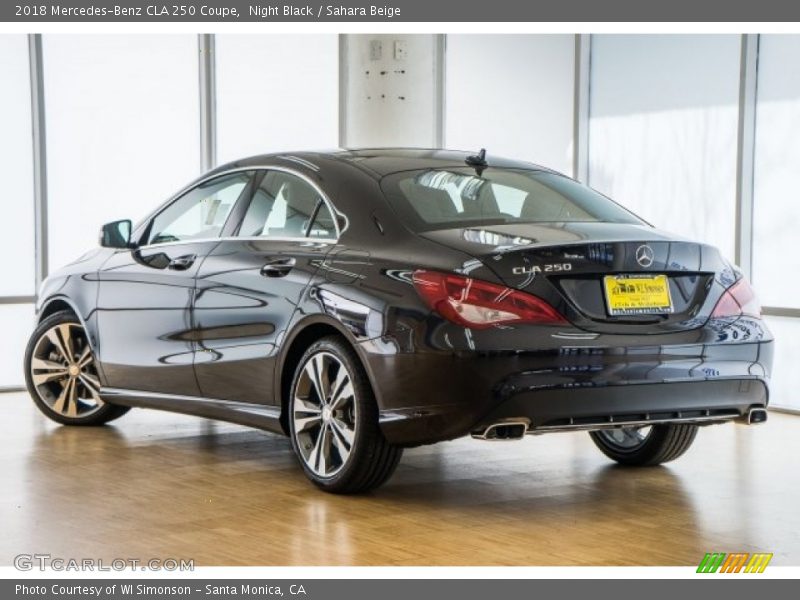 Night Black / Sahara Beige 2018 Mercedes-Benz CLA 250 Coupe