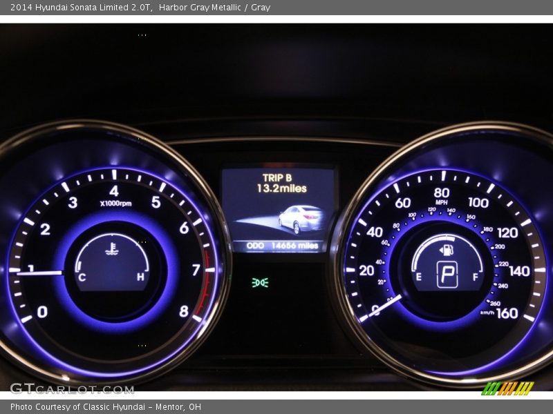 Harbor Gray Metallic / Gray 2014 Hyundai Sonata Limited 2.0T