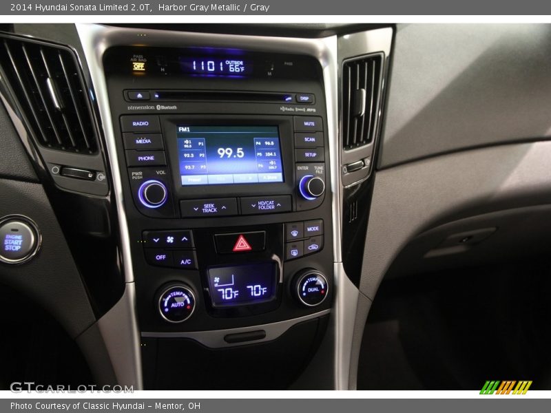 Harbor Gray Metallic / Gray 2014 Hyundai Sonata Limited 2.0T