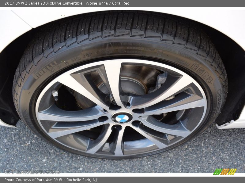Alpine White / Coral Red 2017 BMW 2 Series 230i xDrive Convertible