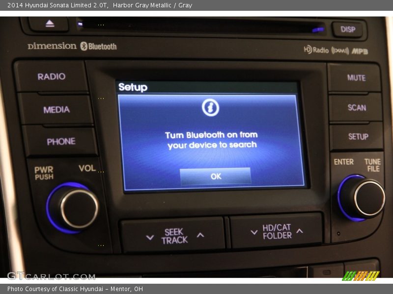 Harbor Gray Metallic / Gray 2014 Hyundai Sonata Limited 2.0T