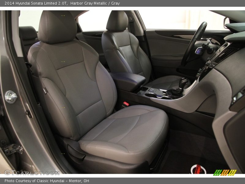 Harbor Gray Metallic / Gray 2014 Hyundai Sonata Limited 2.0T