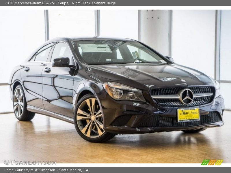 Night Black / Sahara Beige 2018 Mercedes-Benz CLA 250 Coupe