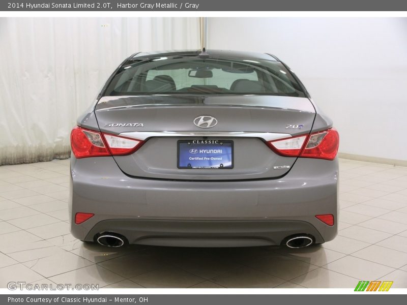 Harbor Gray Metallic / Gray 2014 Hyundai Sonata Limited 2.0T