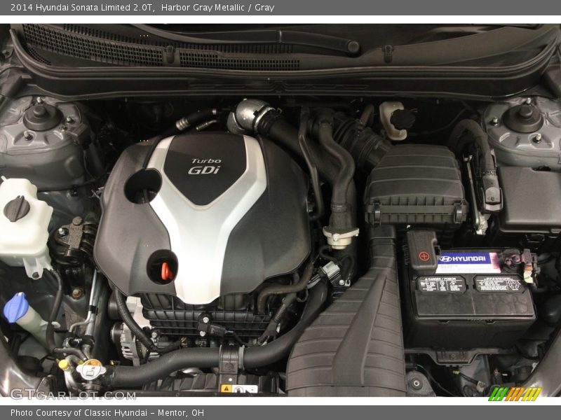 Harbor Gray Metallic / Gray 2014 Hyundai Sonata Limited 2.0T